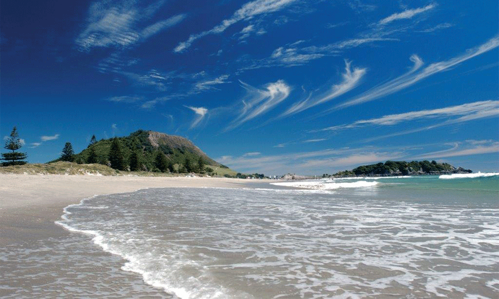 Beautiful mount maunganui beach