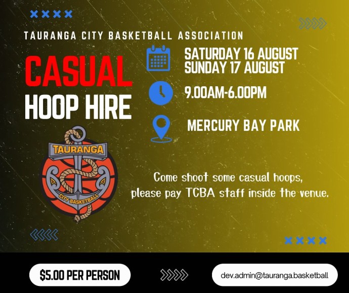 TCBA Casual Hoop Hire